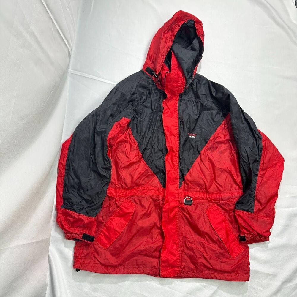 Stearns DryWear Jacket Mens L Red Black Nylon Waterproof Outdoor